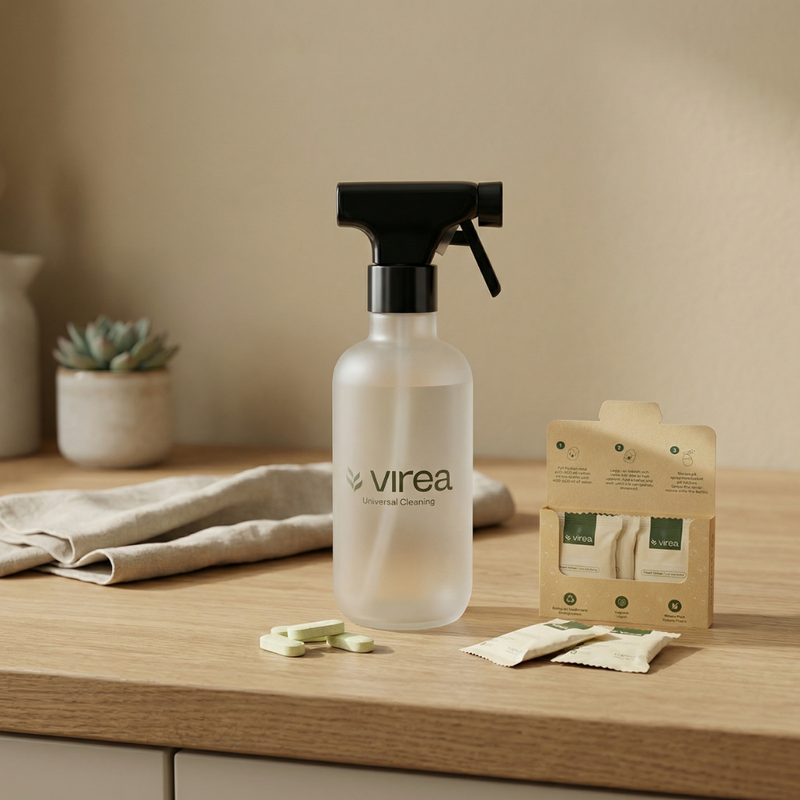 Reinigungstabs – 3er-Pack inkl. Glasflasche